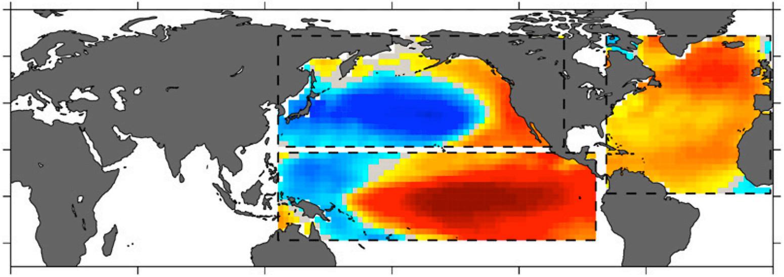 Sea surface temperature anomaly