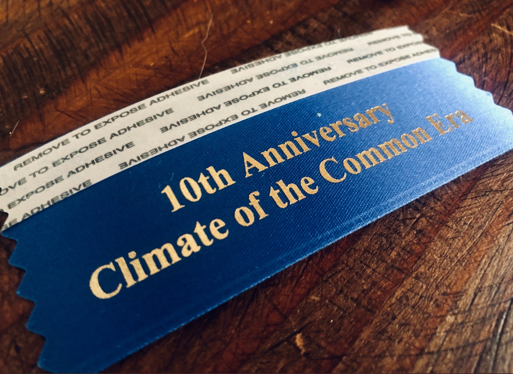 Climate of the Common Era Ribbon; Photo Credit: Kevin Anchukaitis