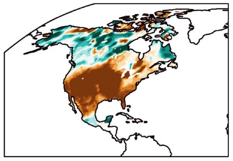 Pan-continental drought composite in the North American Drought Atlas