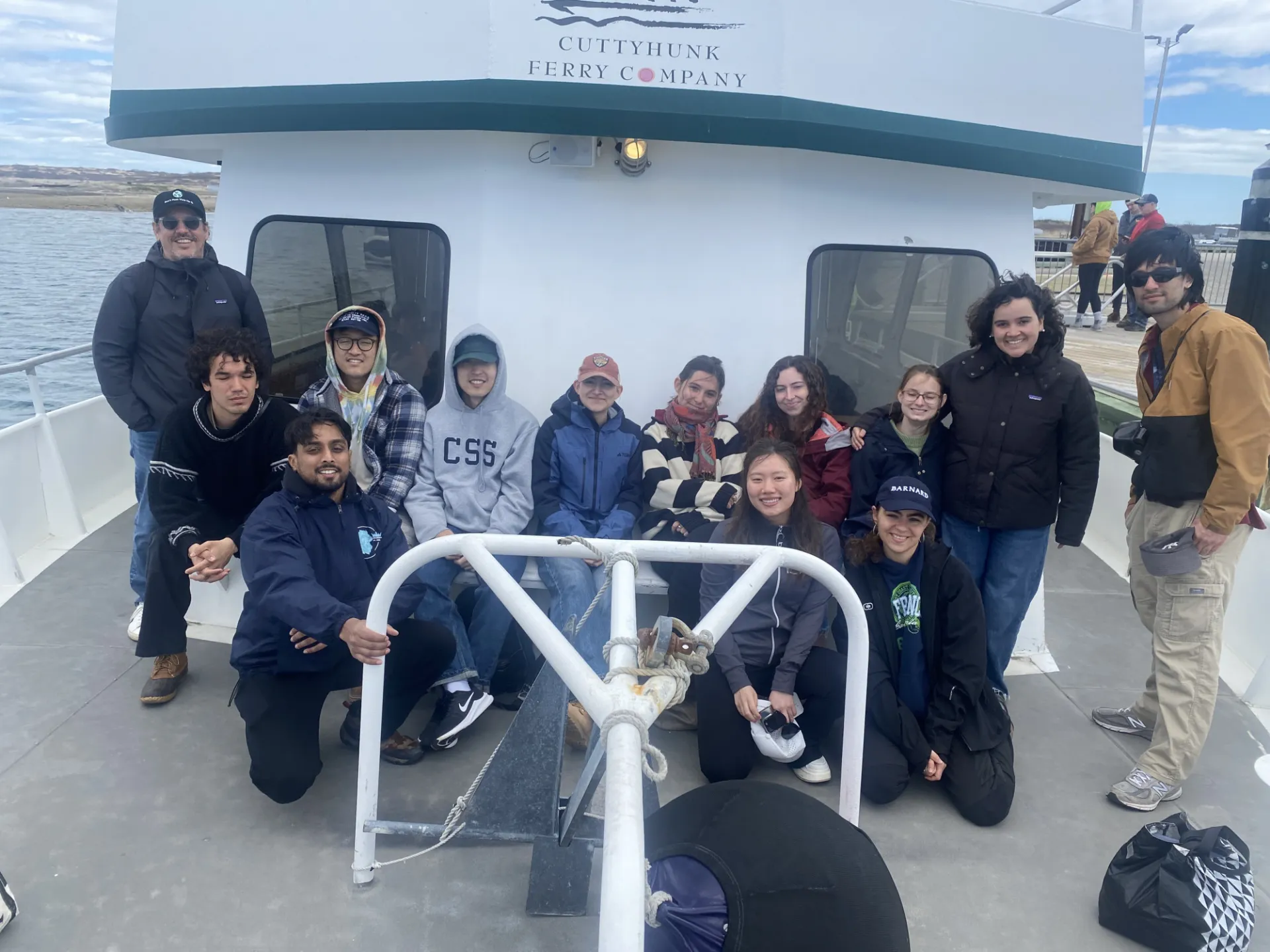 Group photo on the Cuttyhunk Ferry