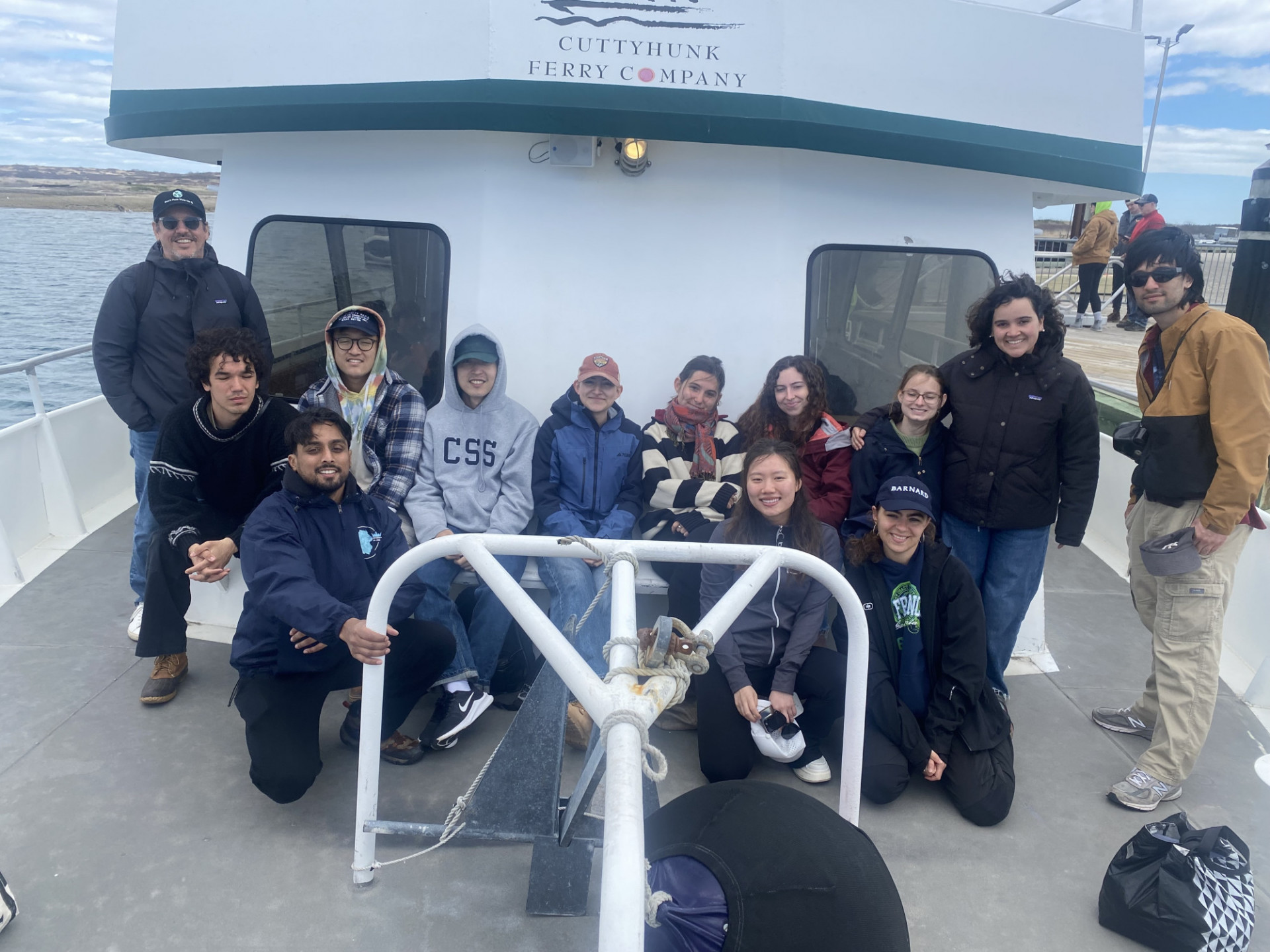 Group photo on the Cuttyhunk Ferry