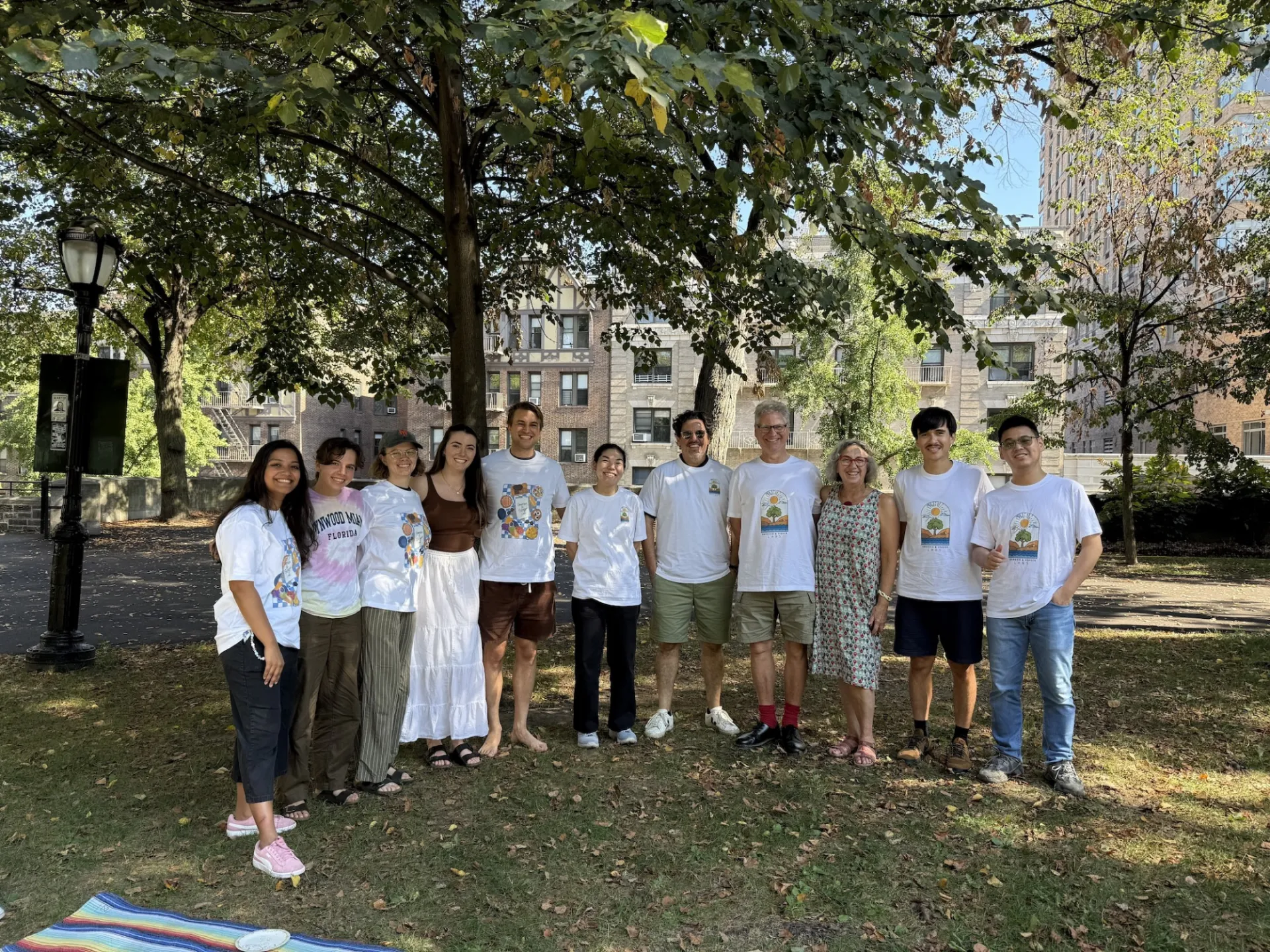 Group photo with lab t-shirts!