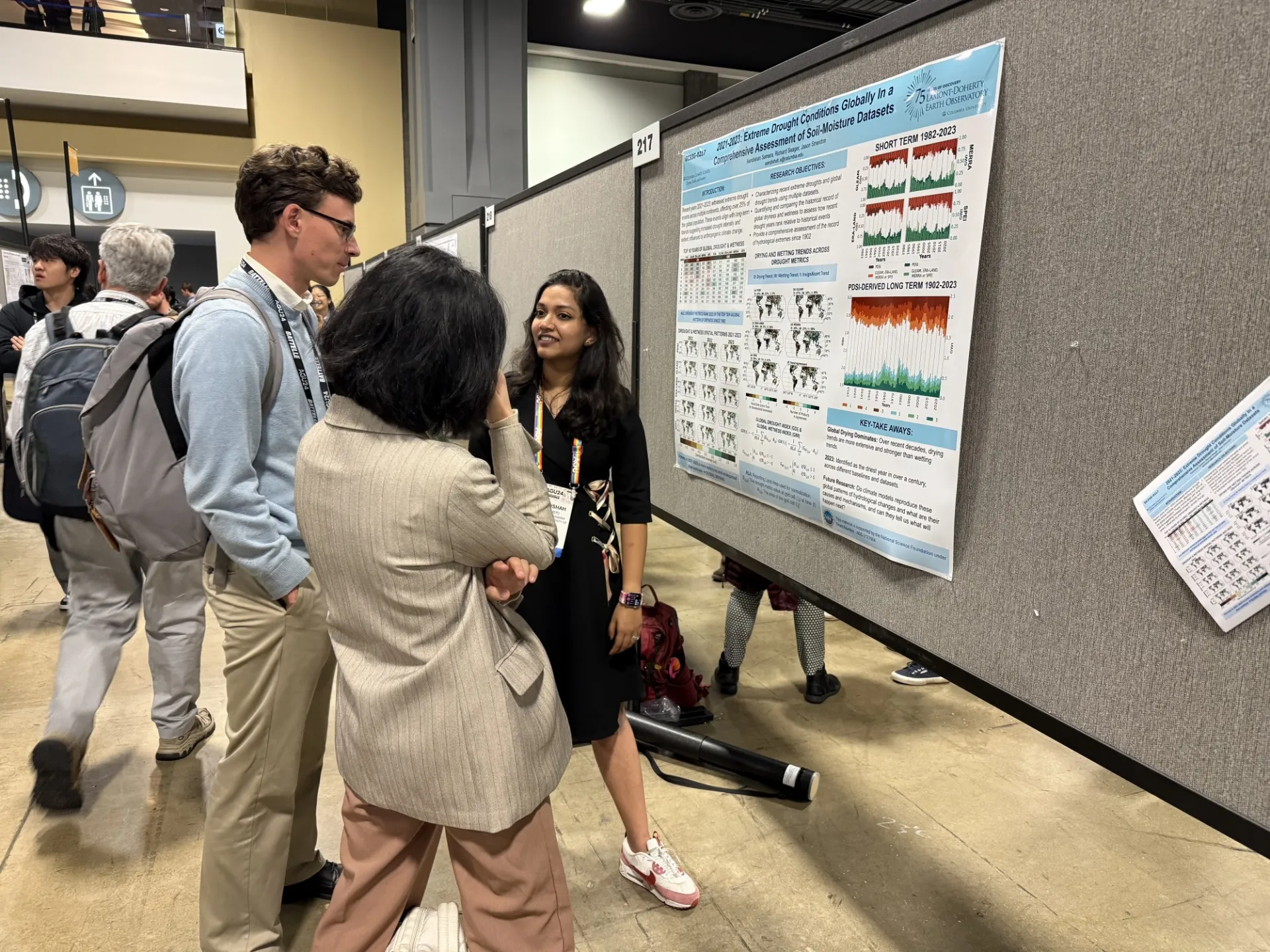 Aandishah explains how all of the soil moisture estimates agree very well with each other.