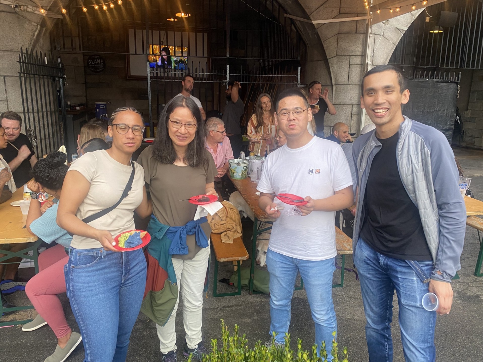 Ari, Mingfang, Yelin and Anson at Ari's Defense celebration