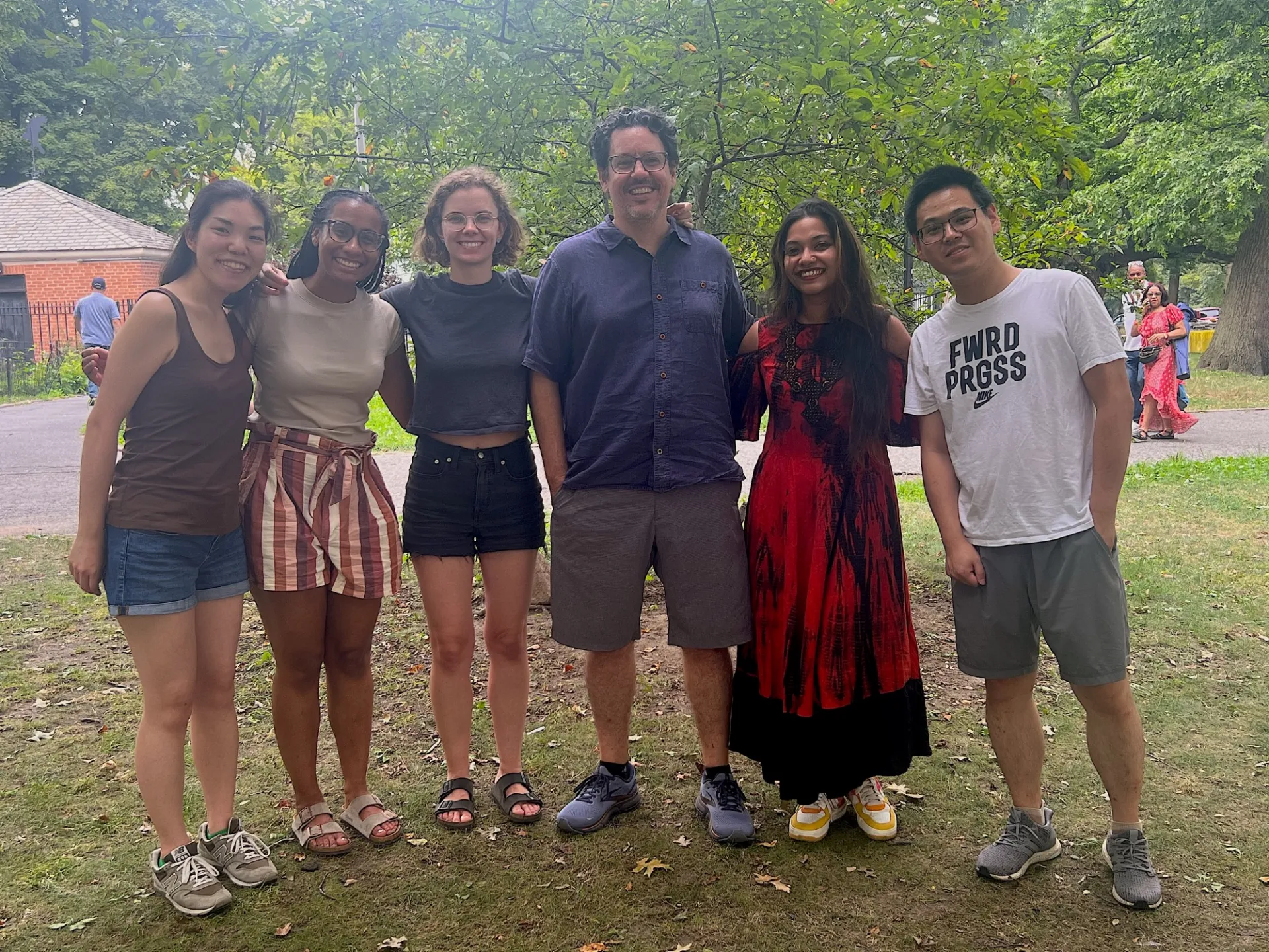 The crew: Ibuki, Ari, Hannah, Jason, Aandishah, and Yelin